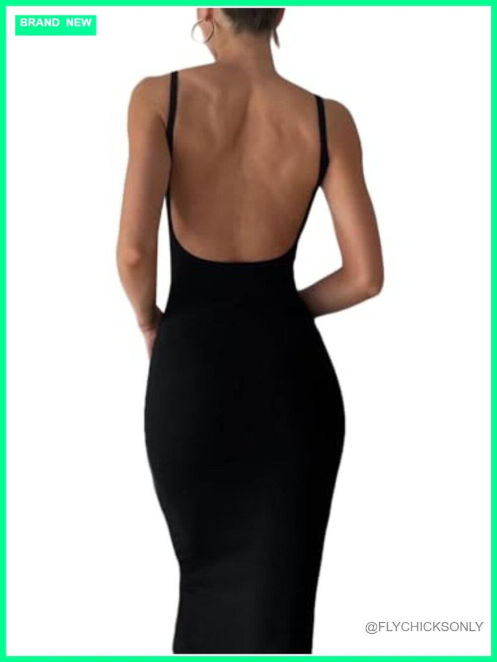 Sexy Backless Maxi Dress Spaghetti Strap Bodycon Cocktail Party